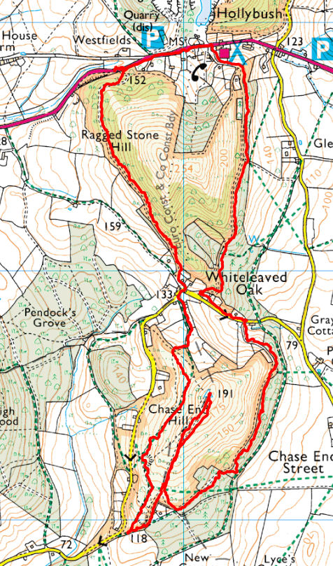 Hollybush Chase End Hill